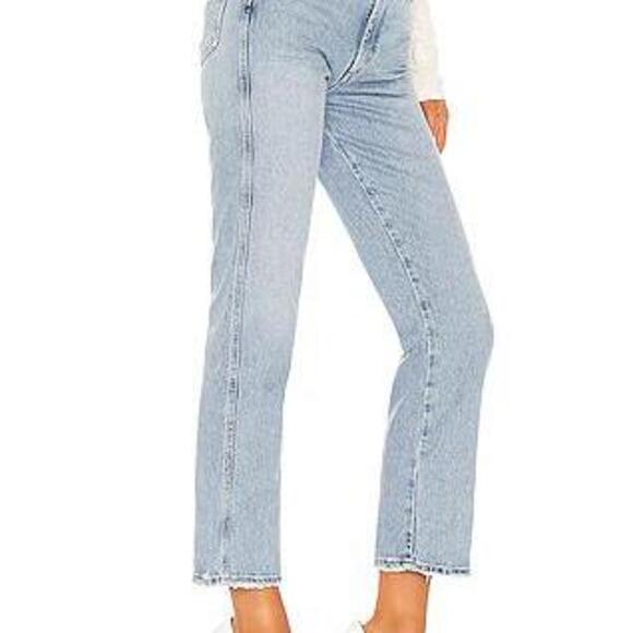 AGOLDE Pinch Waist High Rise Kick in Riptide - Picture 3 of 8